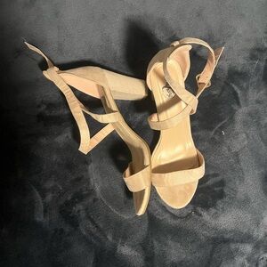 Trary Tan Strappy Heels